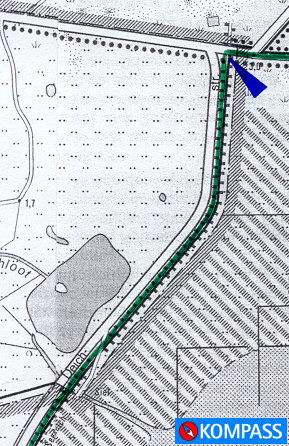 Langeoog Inselwanderung: Kartenausschnitt KOMPASS Wanderkarte Nr. 731 - Langeoog, M:1:15000 - Teil 2