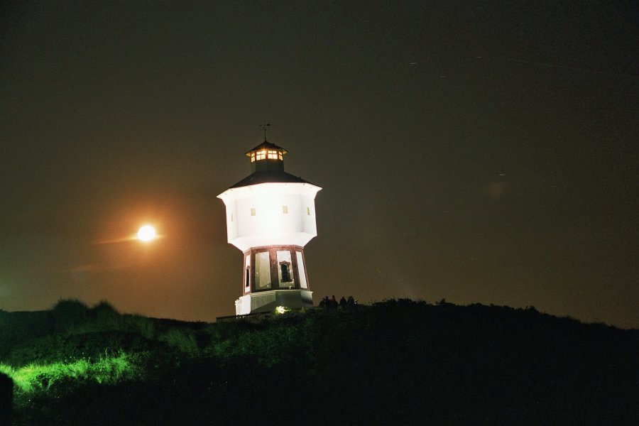 Langeoog - Wasserturm bei Nacht