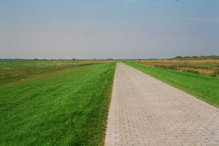 Langeoog Inselwanderung: Plattenweg verbindet Langeoog mit Ostende