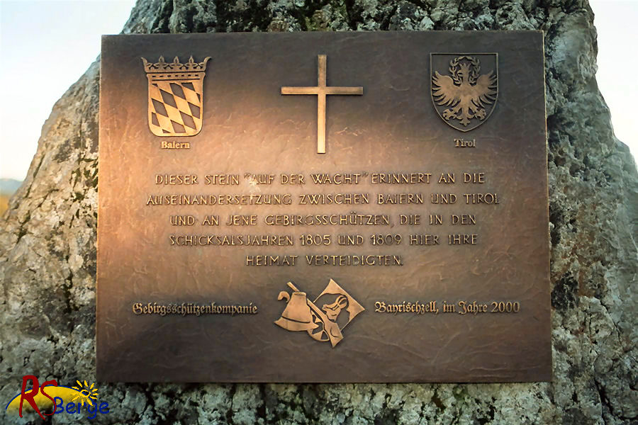 Wanderung 121 Seebergkopf: Inschrift am Gedenkstein