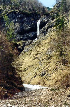 Wanderung 115 Staubfall (Heutal): Kleiner Wasserfall in Sicht