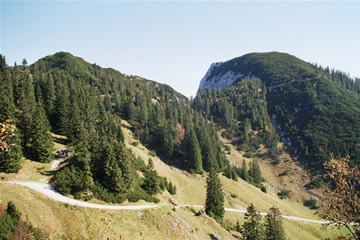 Wanderung 118 Rauschberg: Ostbereich mit Hinterem Rauschberg (rechts)