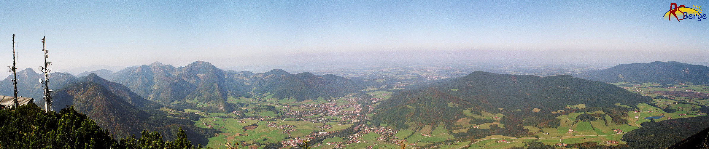 Wanderung 118 Rauschberge: Panoramaaufnahme von Westen nach Nordosten