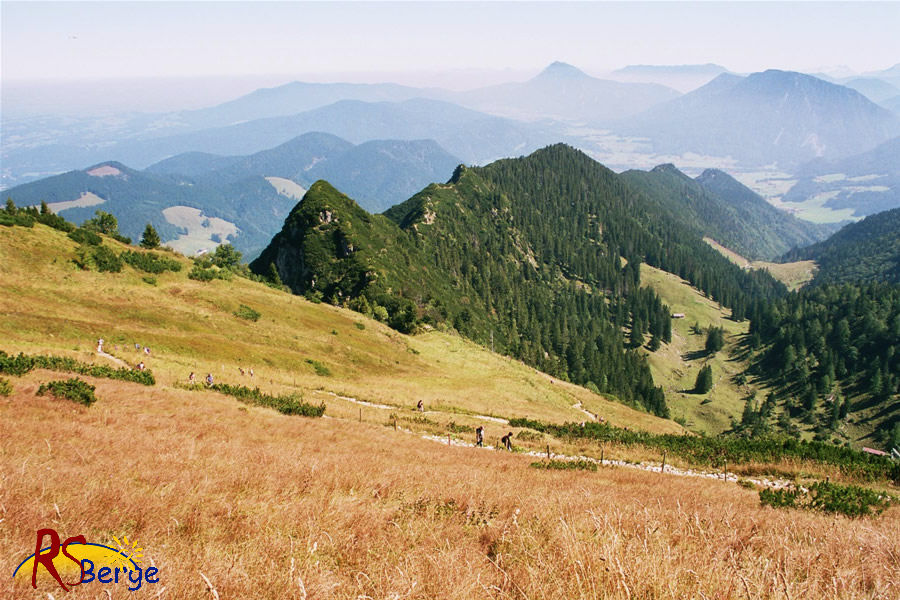 Wanderung 124 Hochfelln: Aufstieg vom Südhang - Rückblick