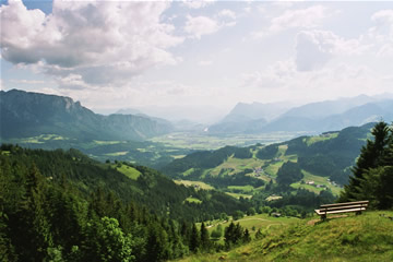 Wanderung 127 Wandberg: Blick ins Inntal bei der Karspitze
