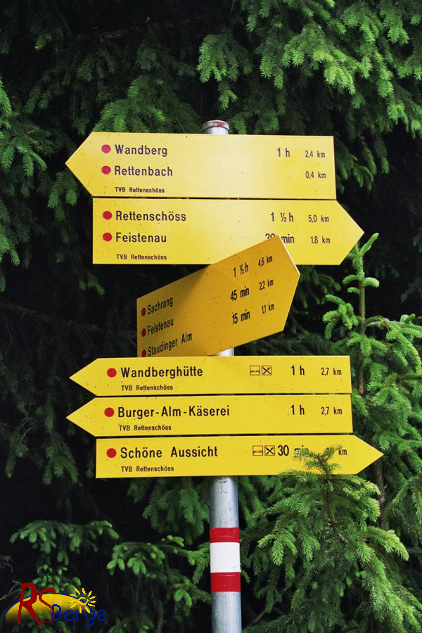 Tour 127 Wandberg: Abzweigung Faistenau