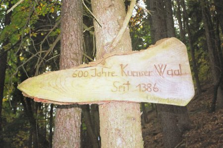 Wanderung 130 Steinegg Hochmut: Am Eingang zum Künser Waal
