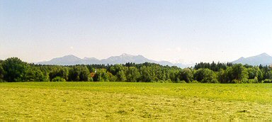Wanderung 116 Eggstätt-Hemhof-Seenplatte: Weiter Blick zu den Chiemgauer Alpen