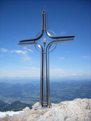 Wanderung Hoher Göll: Gipfelkreuz Hoher Göll