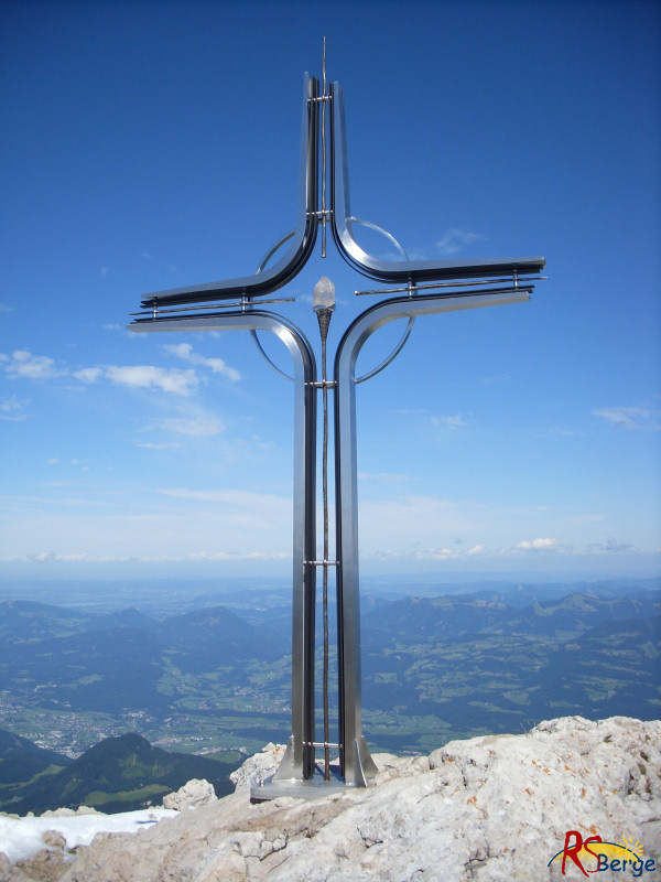 Wanderung Hoher Gll: Gipfelkreuz Hoher Gll