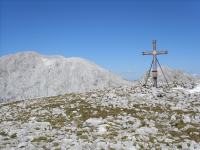 Wanderung Hoher Göll: Gipfelkreuz Hohes Brett