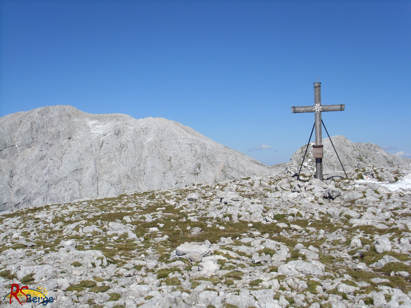 Wanderung Hoher Gll: Gipfelkreuz Hohes Brett