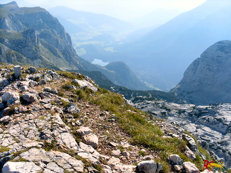 Wanderung Reiter Alpe Reiter Alm im Berchtesgadener Land: Blick zum Hintersee und Ramsau