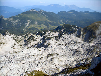 Wanderung Reiter Alpe Reiter Alm in den Berchtesgadener Alpen: Blick zurück zum Aufstiegsweg 