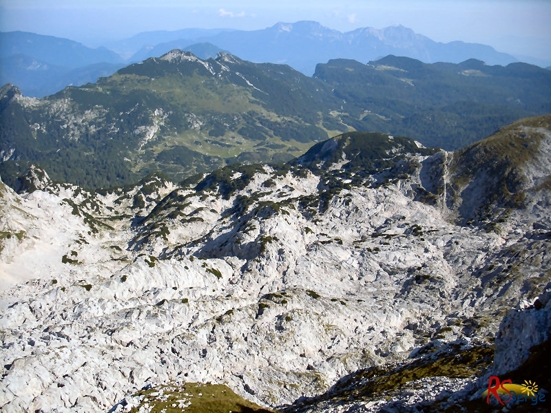 Wanderung Reiter Alpe Reiter Alm im Berchtesgadener Land: Blick zurück zum Aufstiegsweg