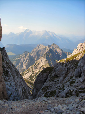 Wanderung Reiter Alpe Reiter Alm in den Berchtesgadener Alpen: An der Mayrbergscharte