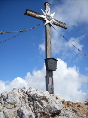 Wanderung Steinernes Meer: Gipfelkreuz Großer Hundstod