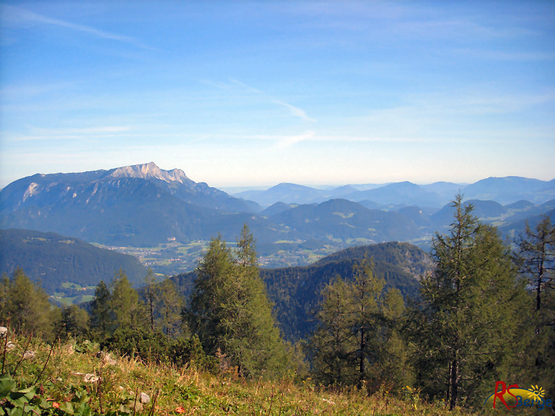Wanderung Watzmann im Berchtesgadener Land: Blick zum Untersberg