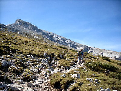 Wanderung Watzmann in den Berchtesgadener Alpen: Aufstieg zum Hocheck
