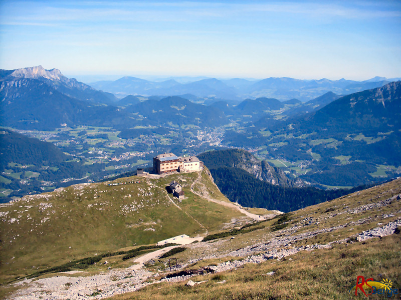 Wanderung Watzmann im Berchtesgadener Land: Blick zurück zum Watzmannhaus