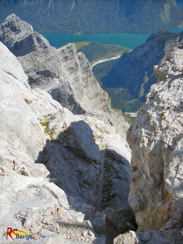 Wanderung Watzmann im Berchtesgadener Land: Blick zum Königssee und Bartholomä