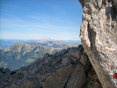 Wanderung Watzmann in den Berchtesgadener Alpen: Felsenmeer beim Rückweg
