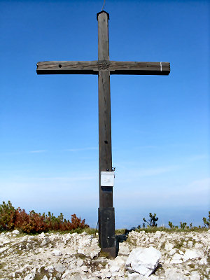Wanderung Hochstaufen Zwiesel: Gipfelkreuz Zwiesel