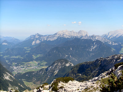 Wanderung Loferer Steinberge: Blick zur Reiter Alpe