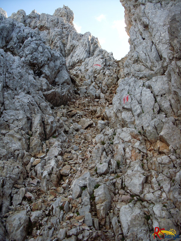 Wanderung Loferer Steinberge: Abstieg vom Großen Ochsenhorn