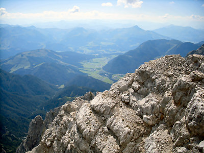 Wanderung Loferer Steinberge: Gipfelblick nach Süden